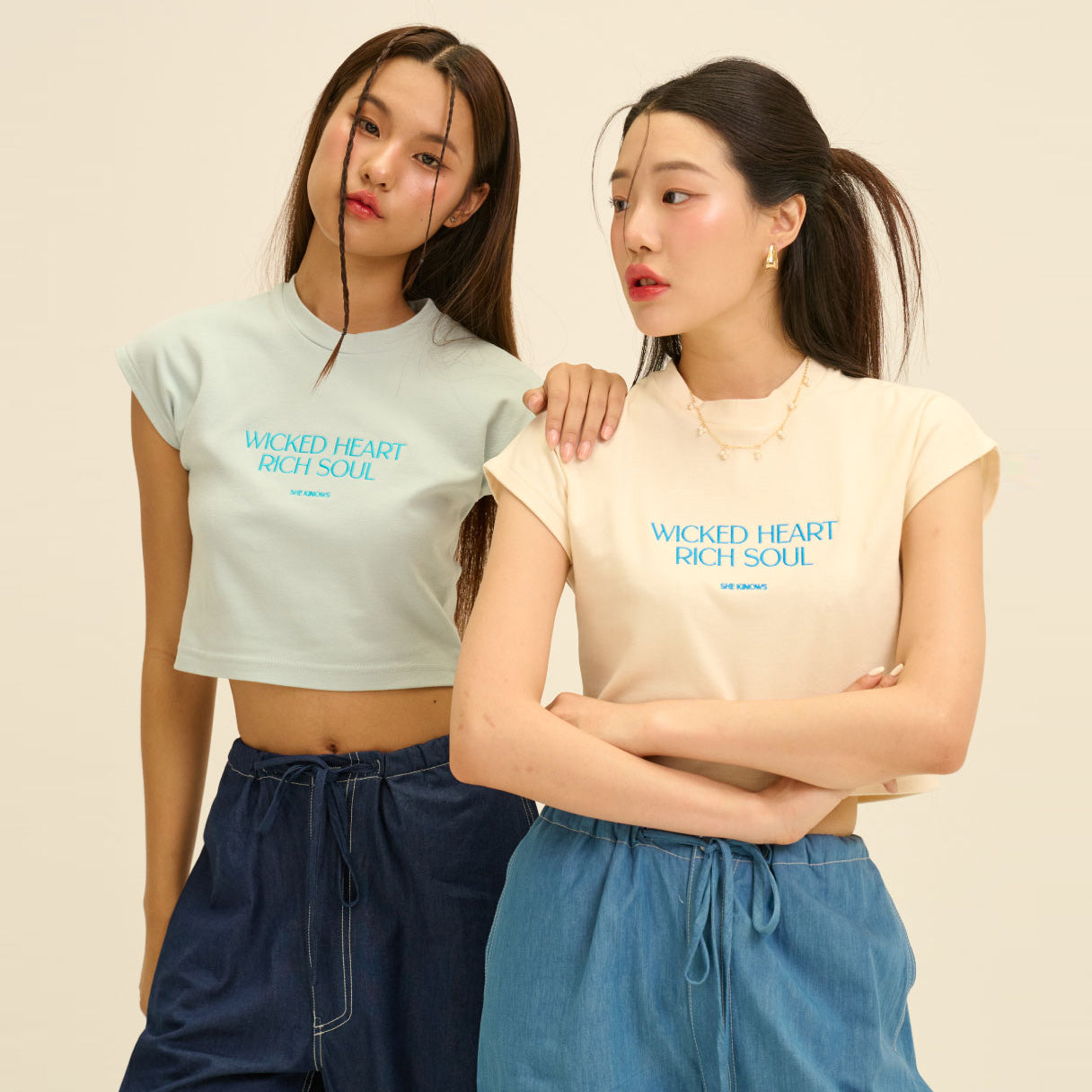 SHE KNOWS - Wicked Heart Baby Tee