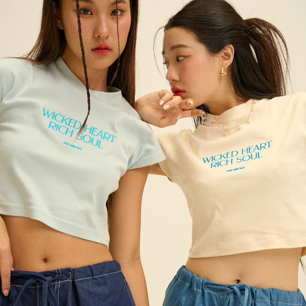 SHE KNOWS - Wicked Heart Baby Tee