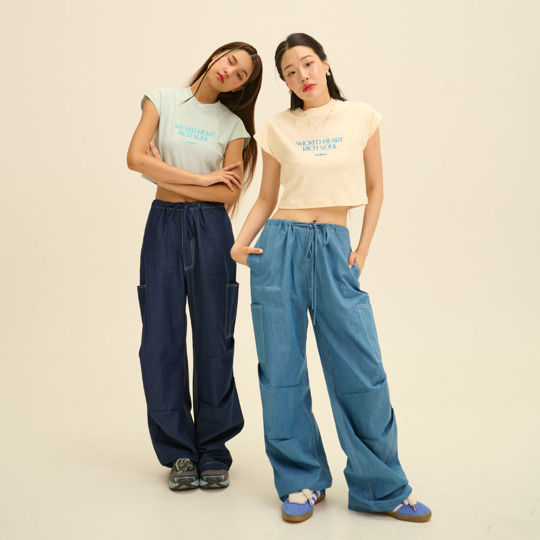 SHE KNOWS - Billy Utility Jeans