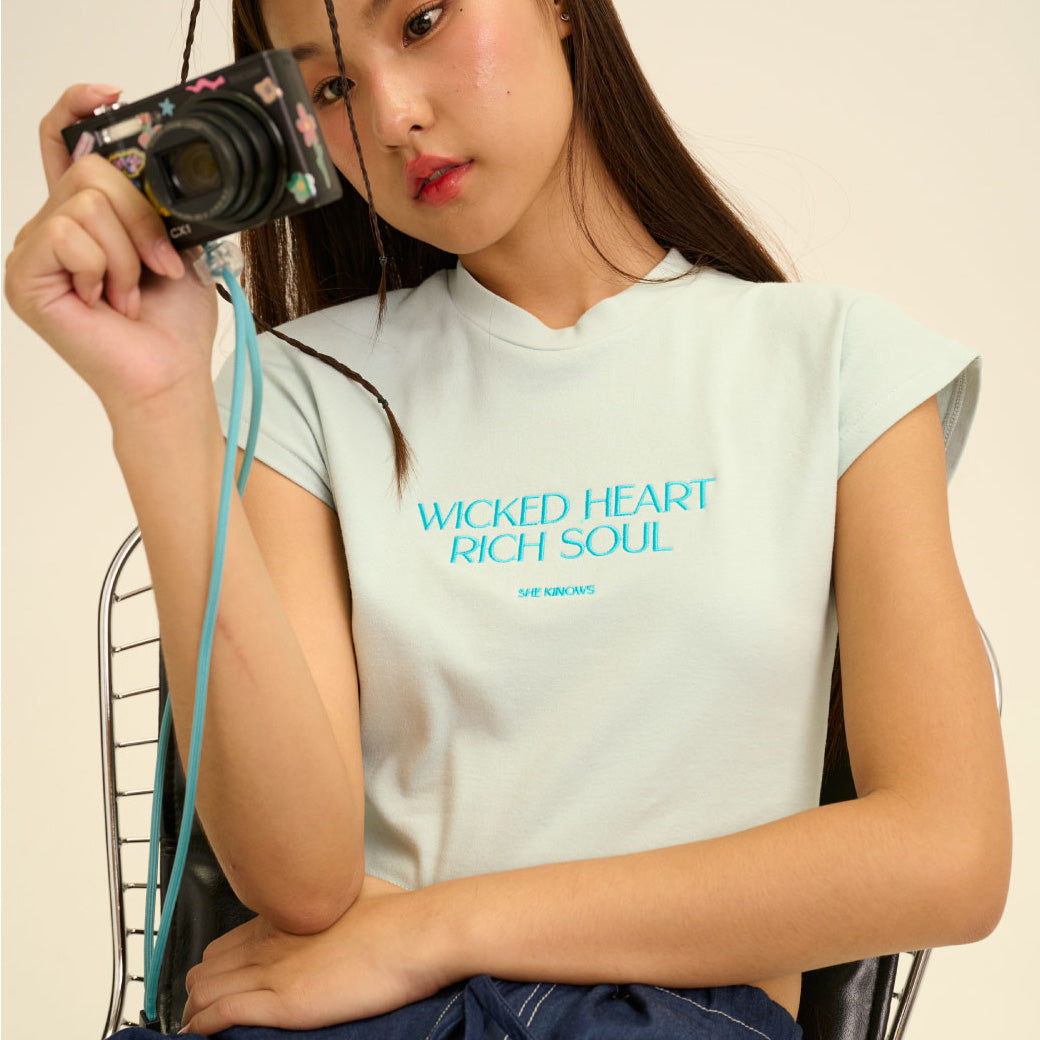 SHE KNOWS - Wicked Heart Baby Tee