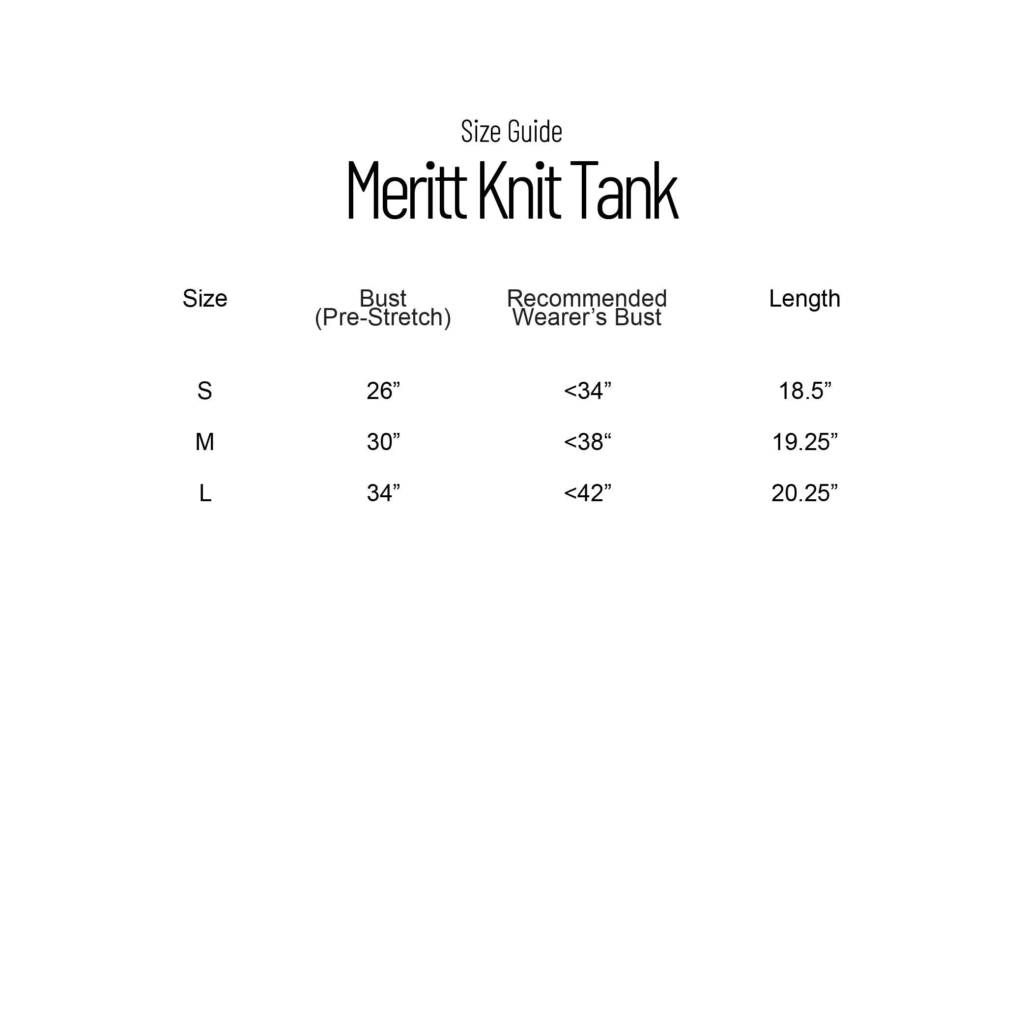 SHE KNOWS - Meritt Knit Tank