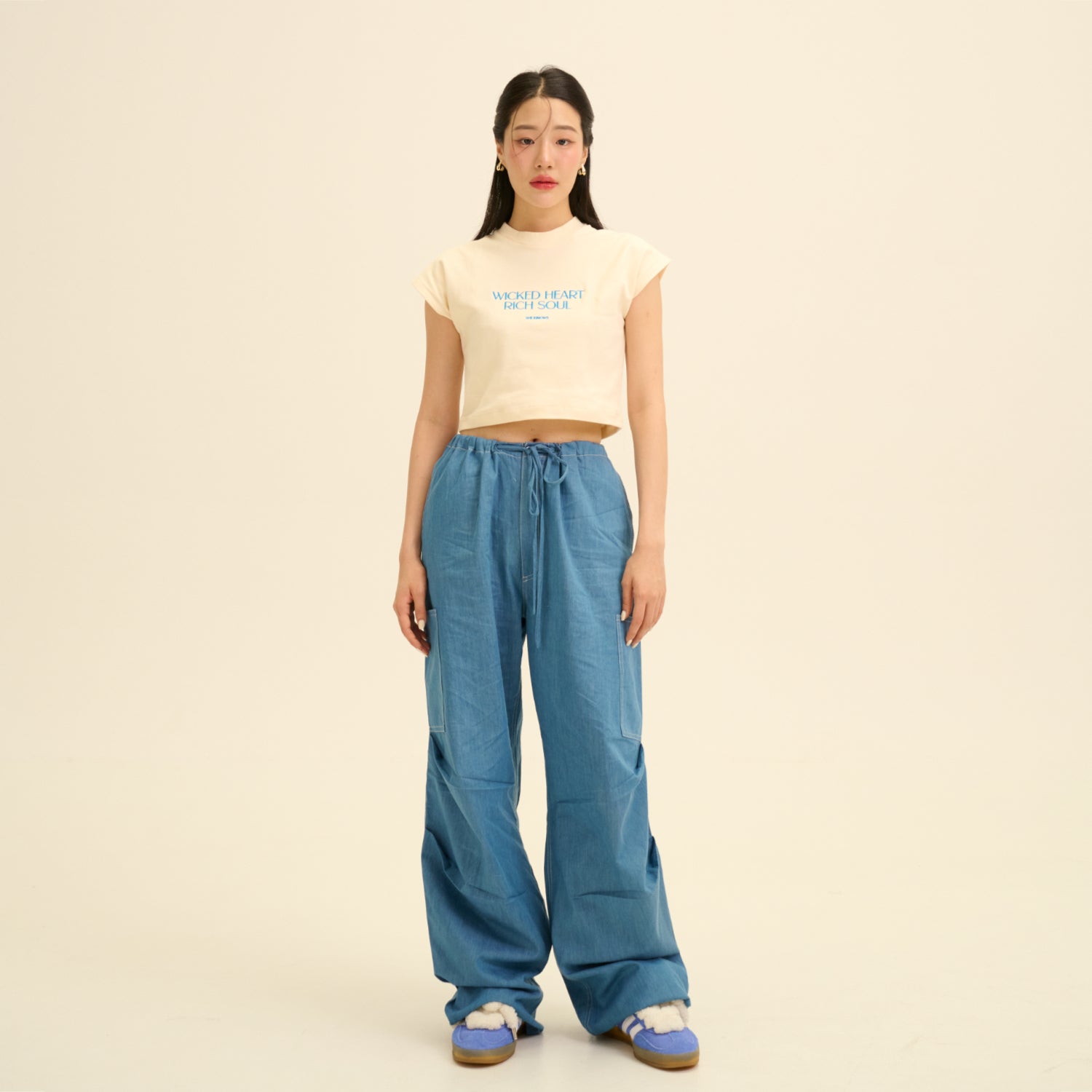 SHE KNOWS - Billy Utility Jeans