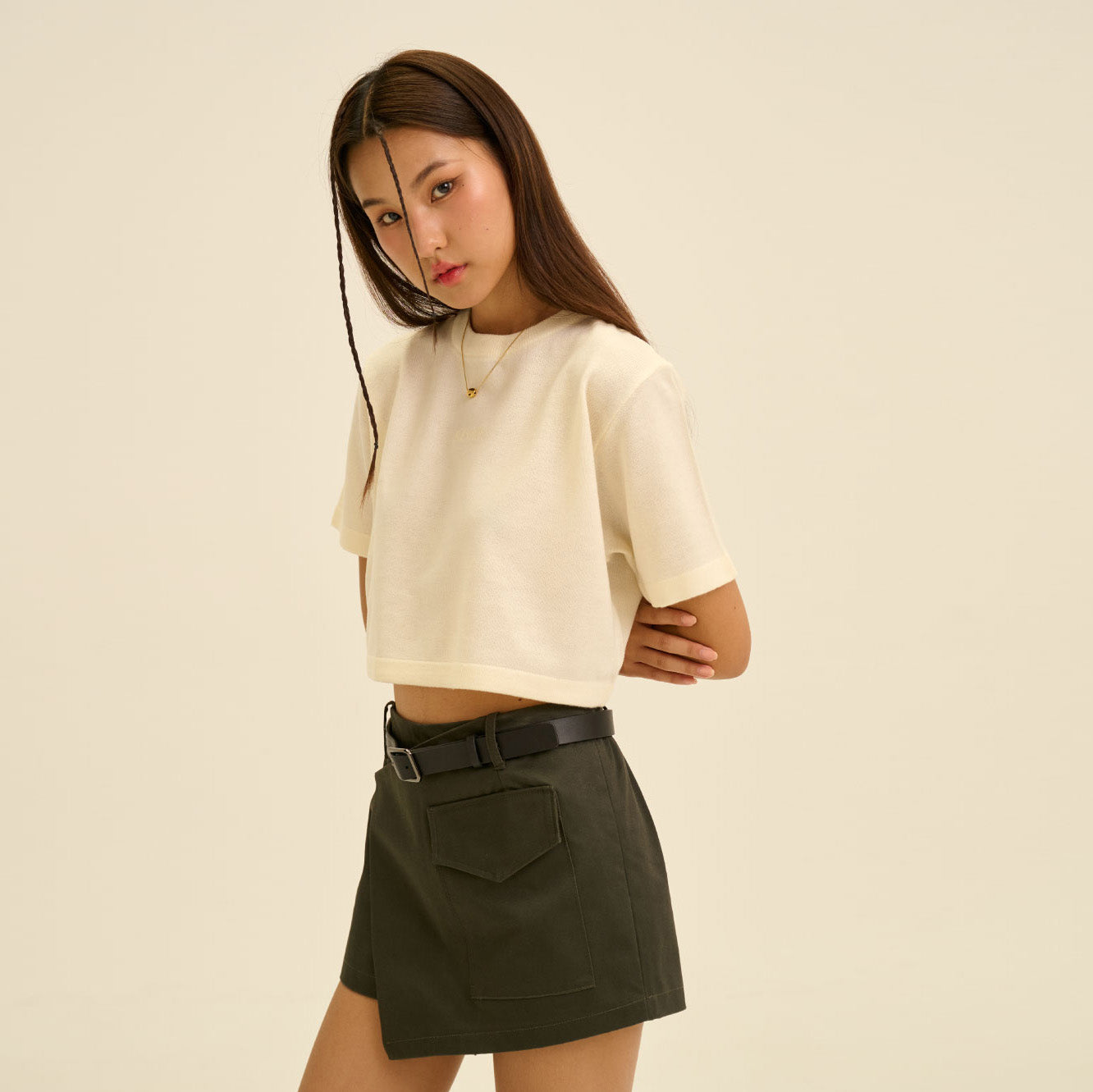 SHE KNOWS - Rue Reknit Crop Top