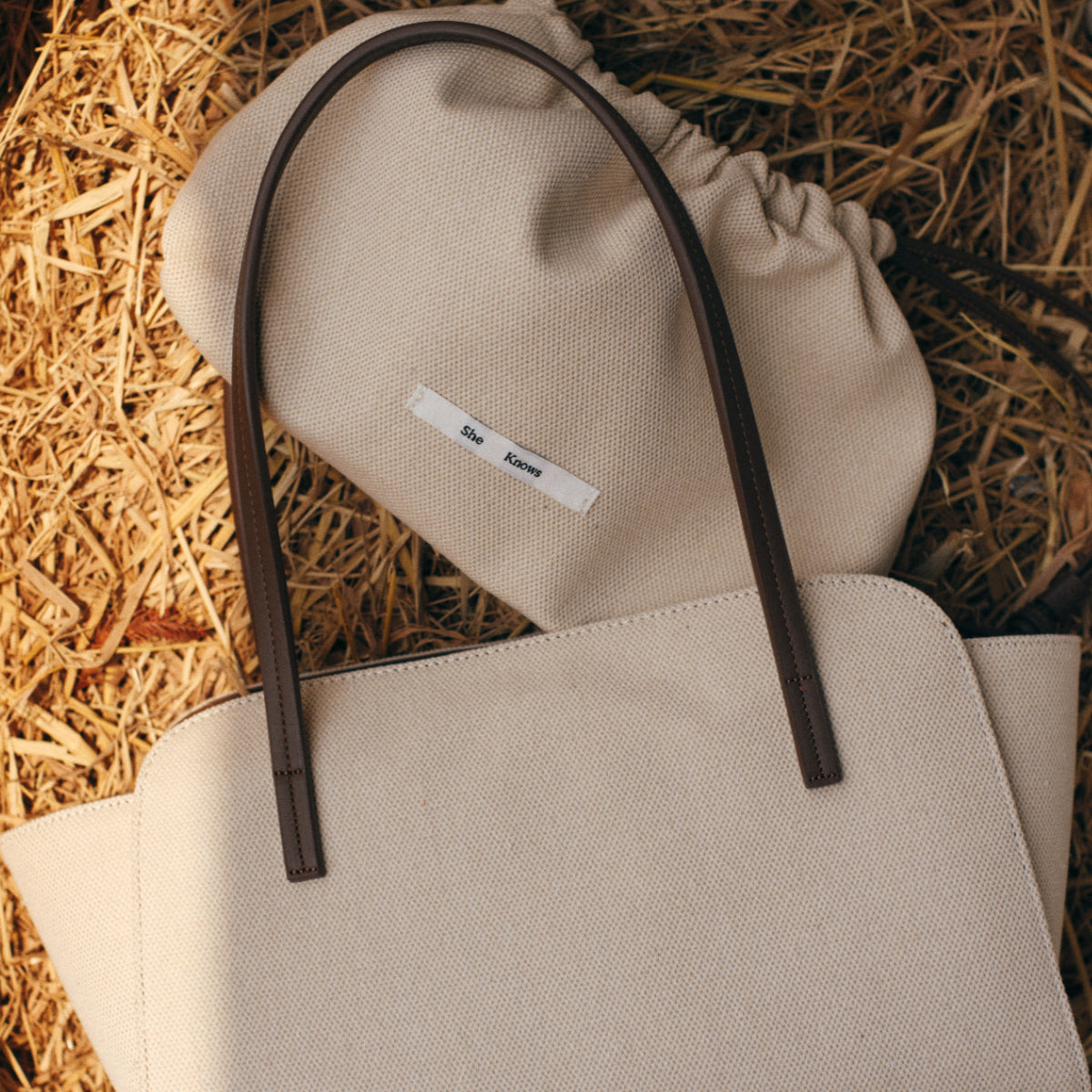 She Knows - Jane Canvas Bag