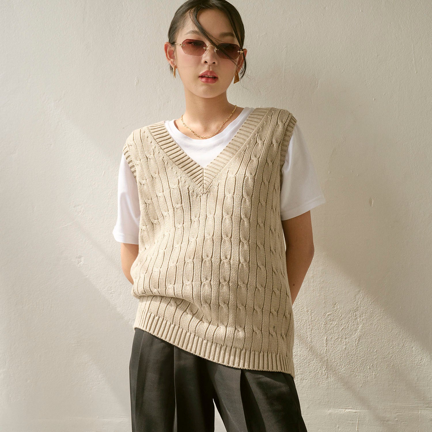 SHE KNOWS - Percy Knit Vest