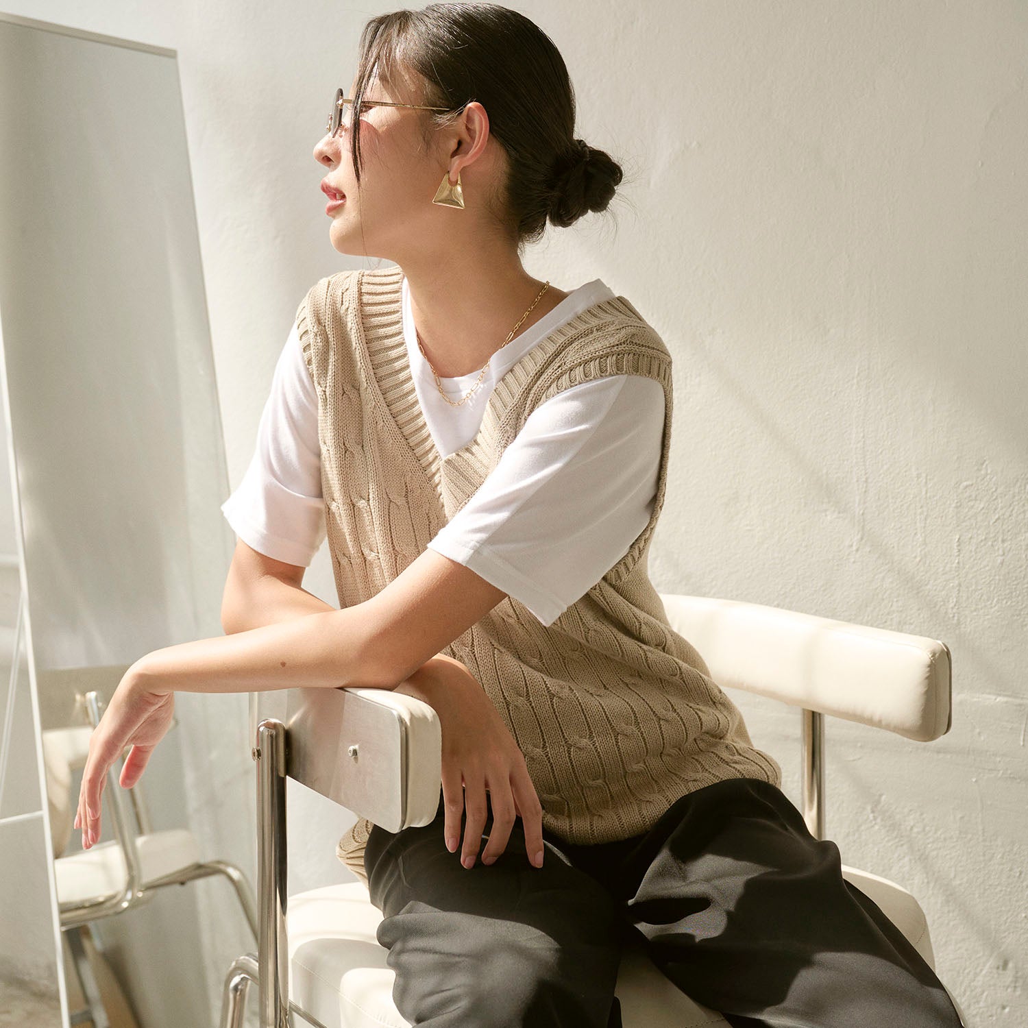 SHE KNOWS - Percy Knit Vest