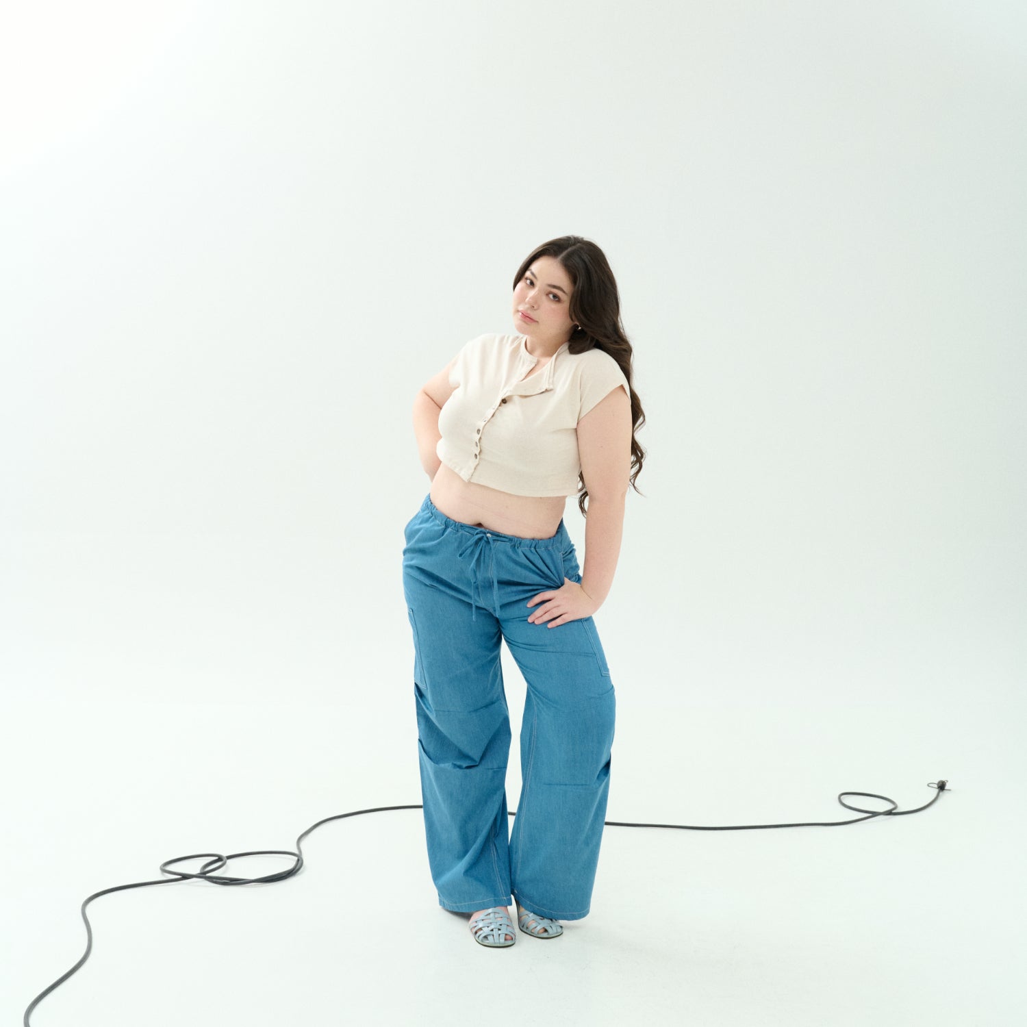 SHE KNOWS - Billy Utility Jeans