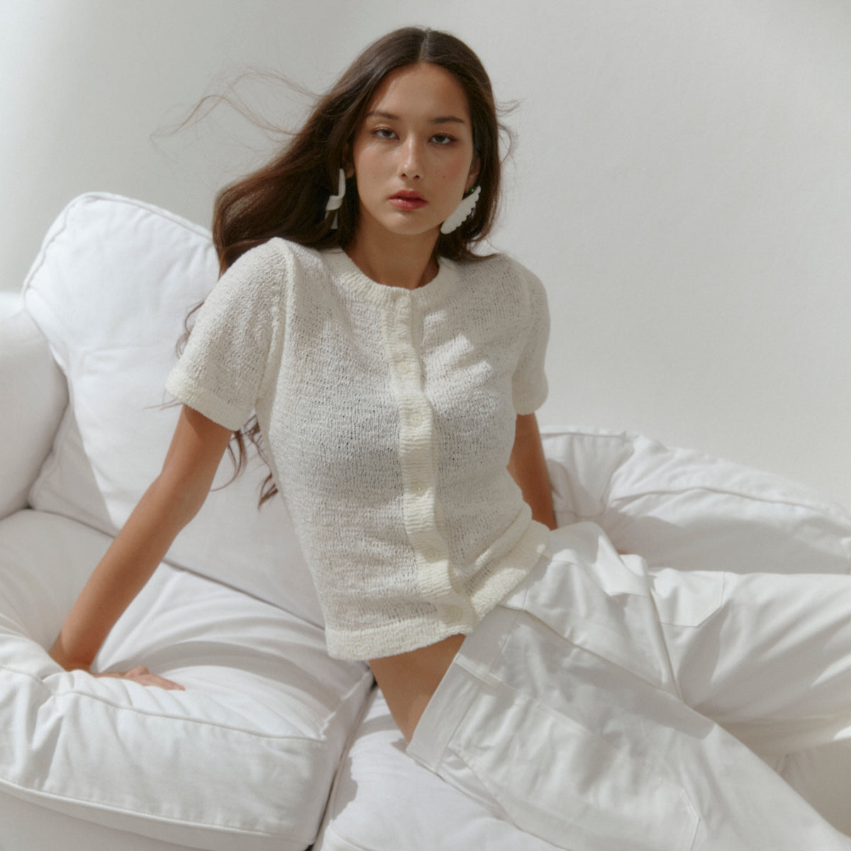 SHE KNOWS - Soleil Knit Blouse