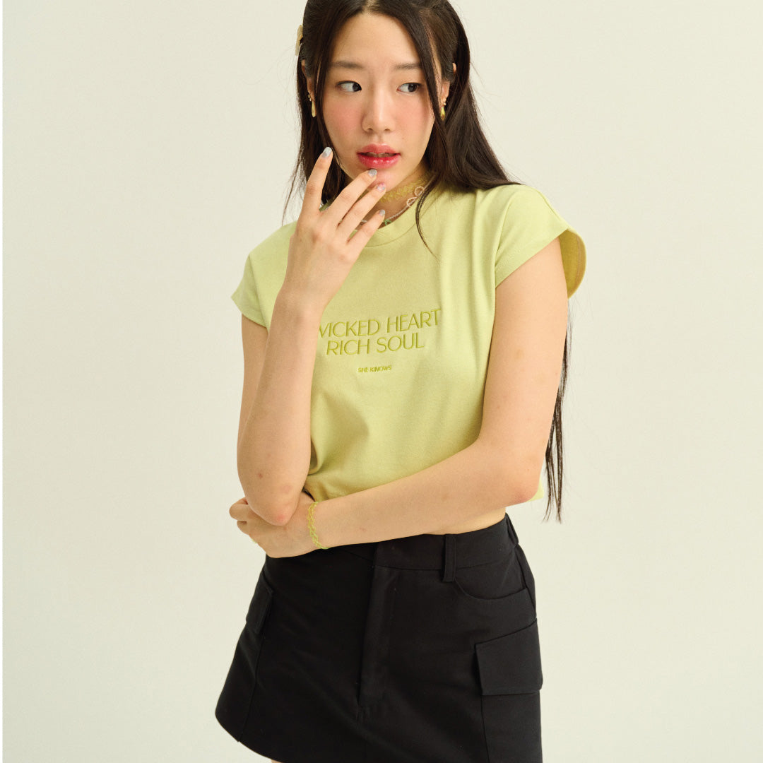 SHE KNOWS - Wicked Heart Baby Tee