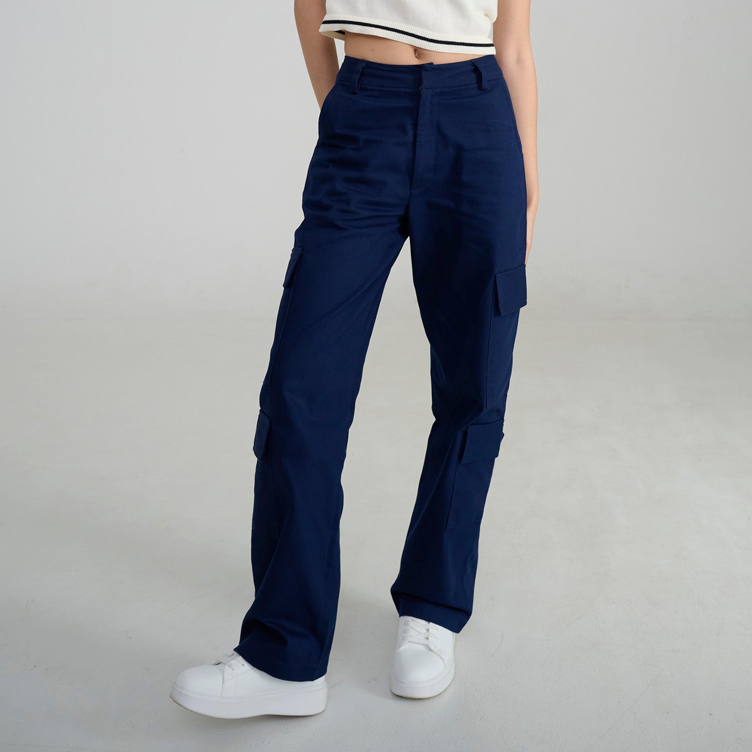 SHE KNOWS - Rework Cargo Denim