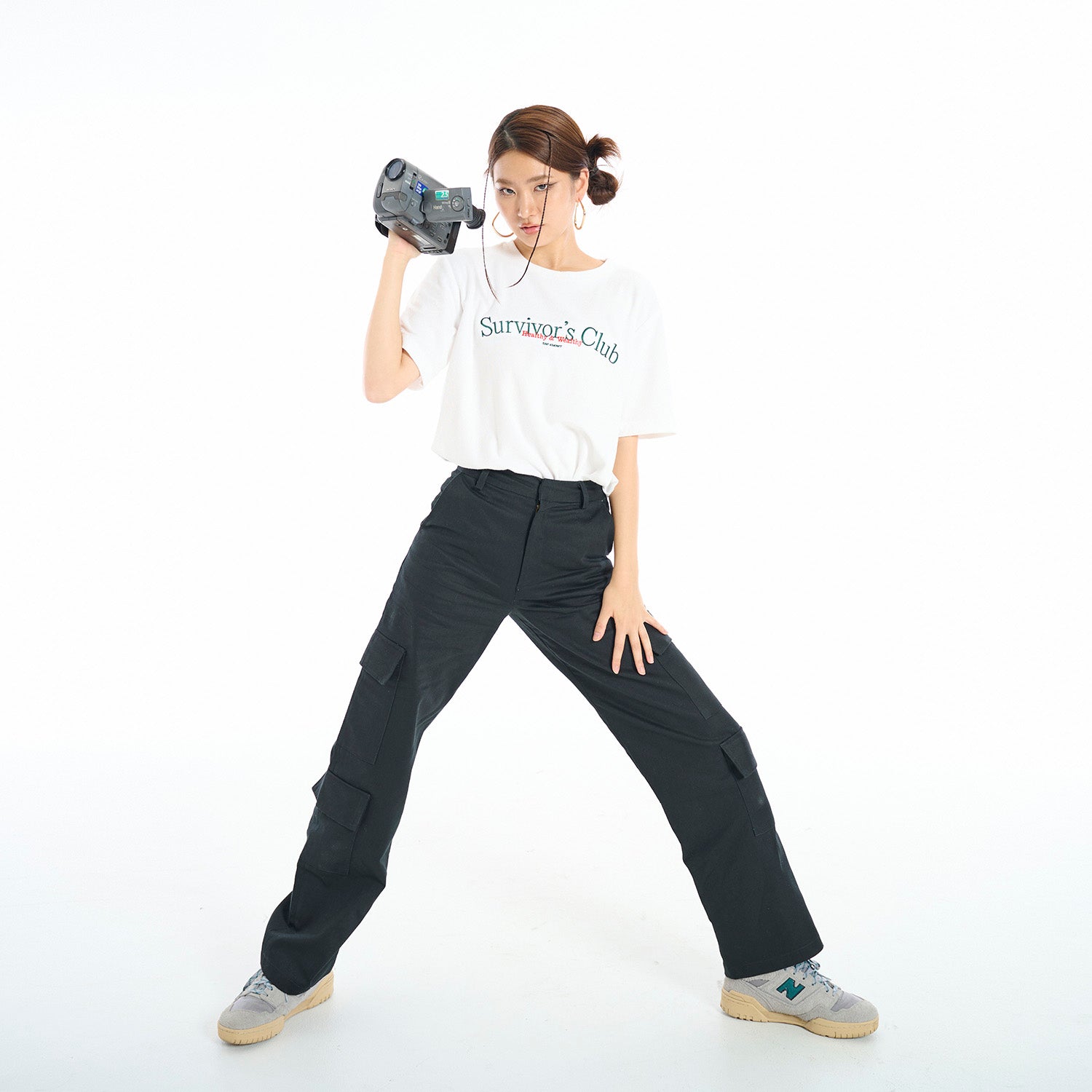 SHE KNOWS - Rework Cargo Denim