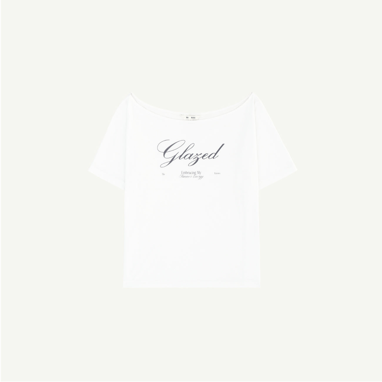 She Knows - Glazed Ultra Fine T-Shirt