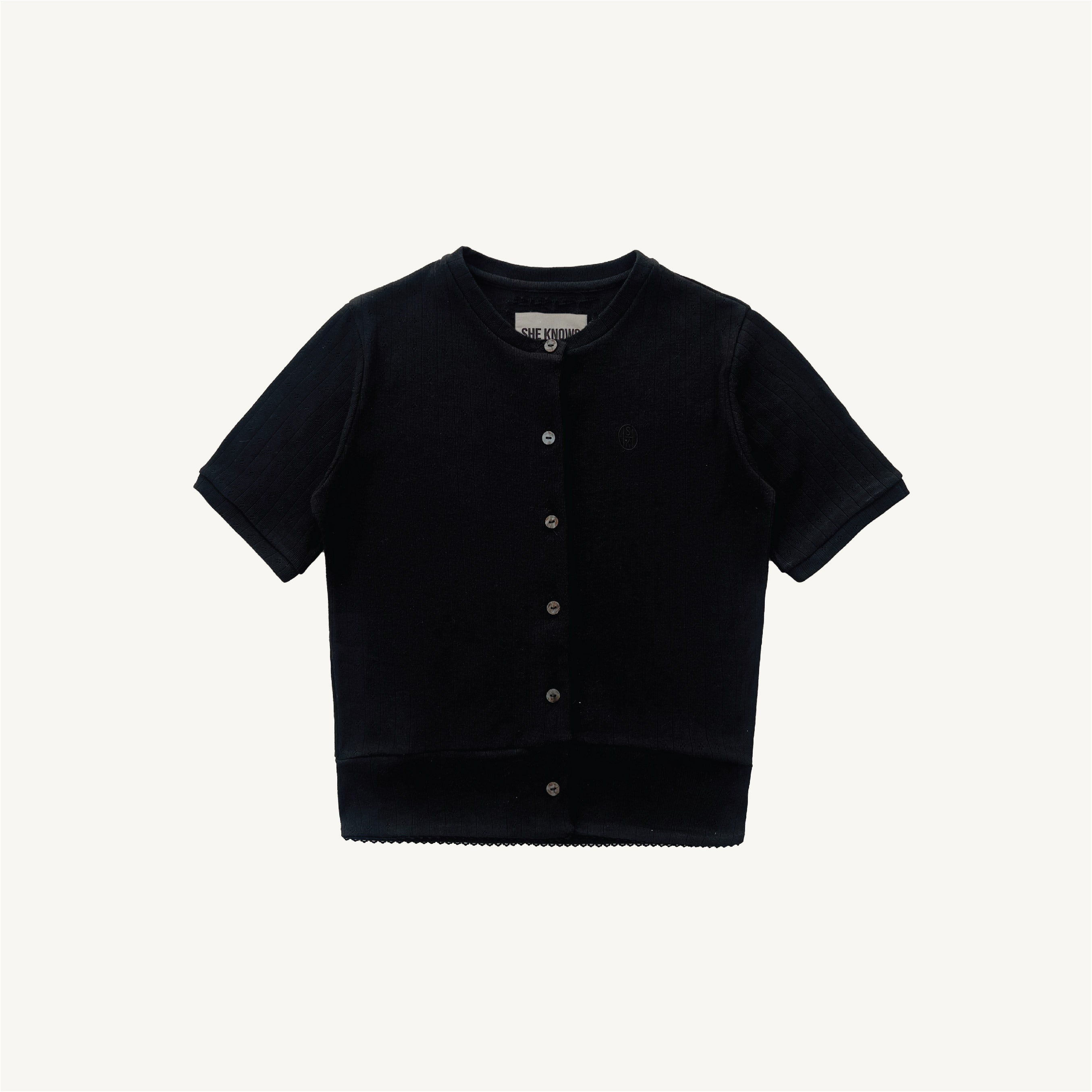 SHE KNOWS - Bisou Pointelle Cardigan