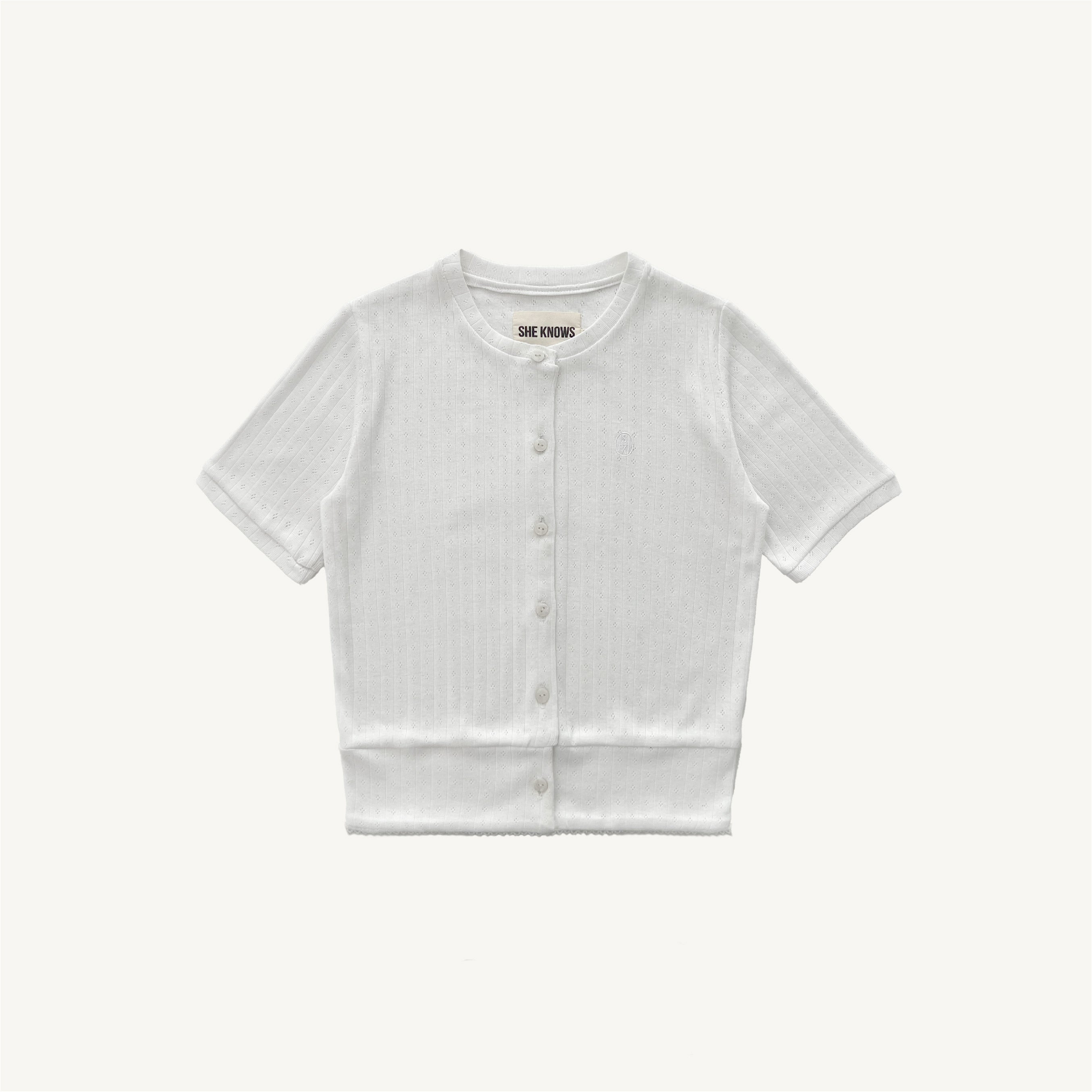 SHE KNOWS - Bisou Pointelle Cardigan