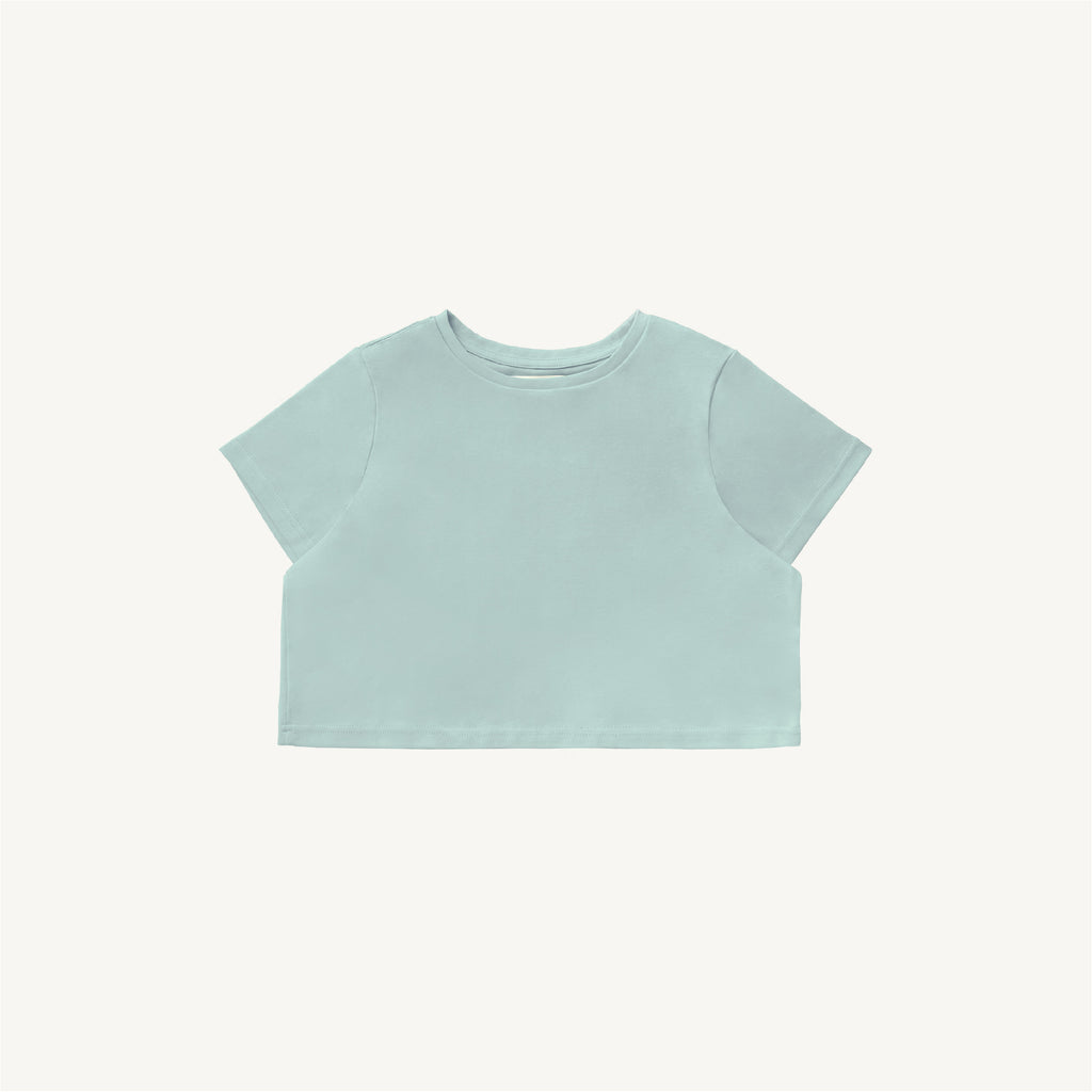 SHE KNOWS - Crop Crew Neck T-shirt