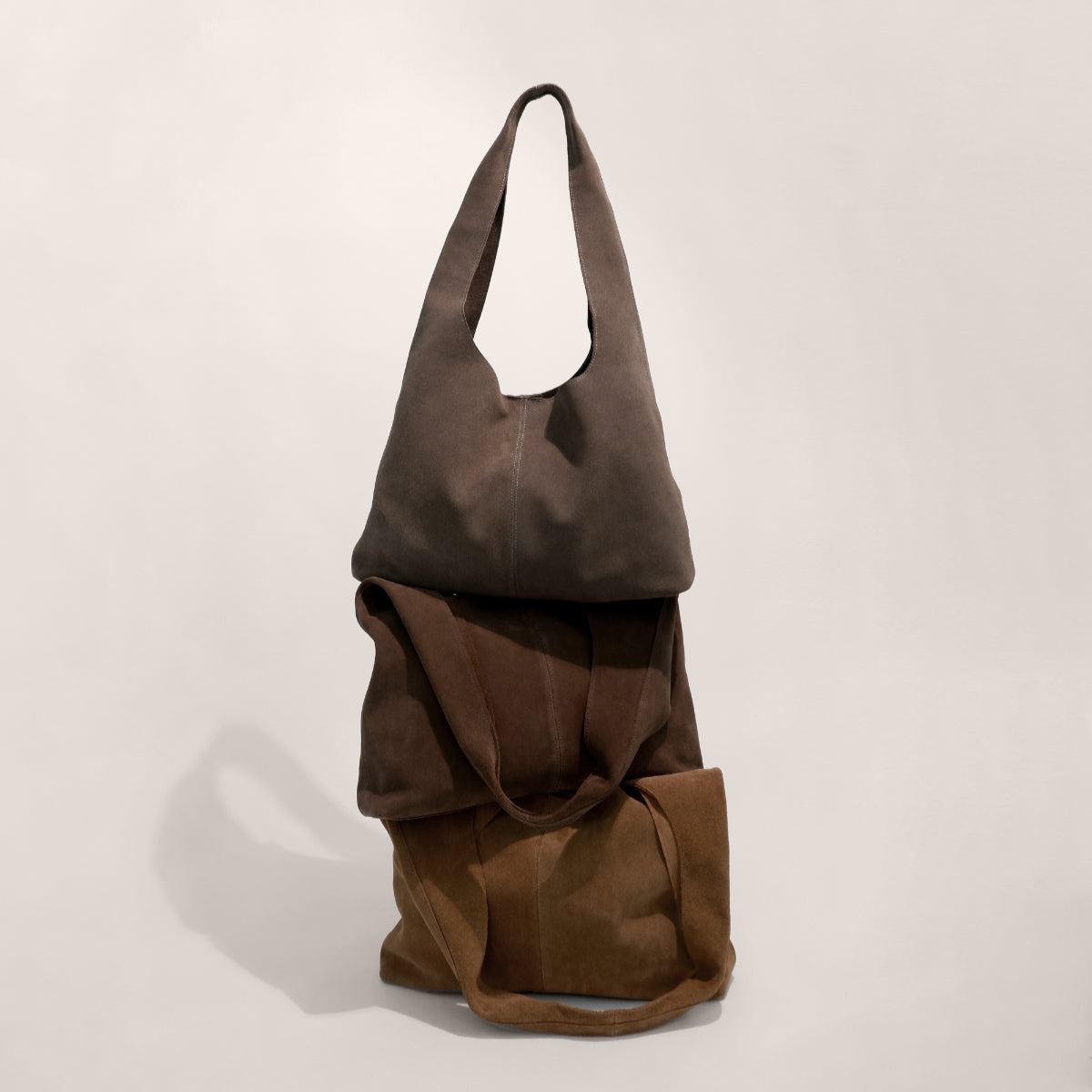 SHE KNOWS - Sienna Suede Tote Bag