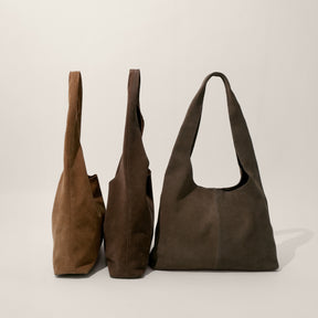 SHE KNOWS - Sienna Suede Tote Bag