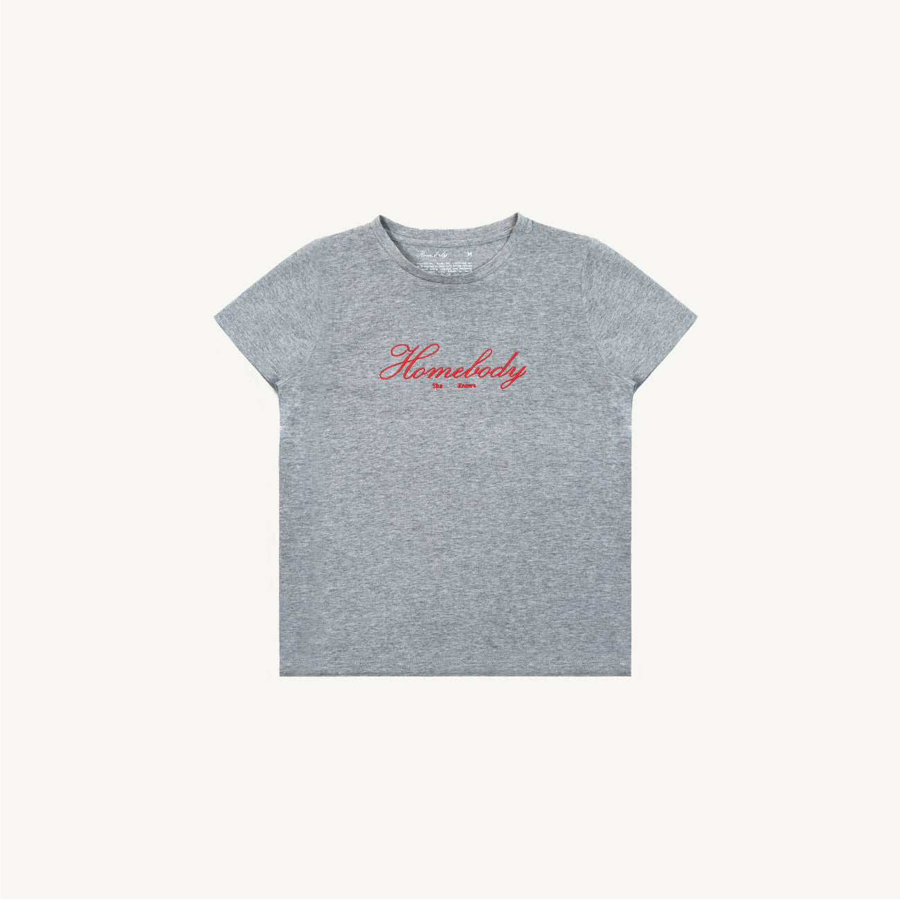 She Knows - Homebody Slim Fit T-Shirt