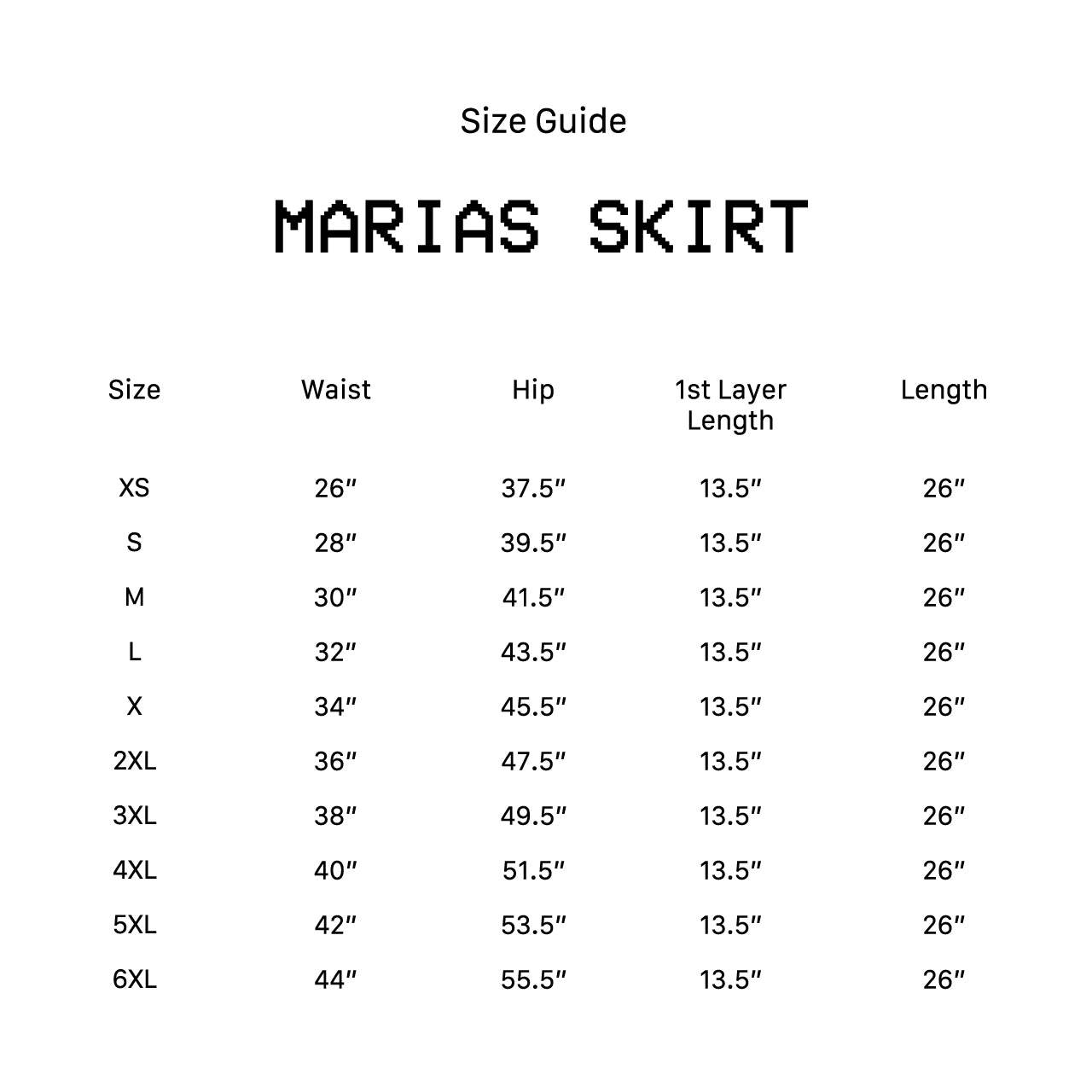 She Knows Atelier - Marias Skirt