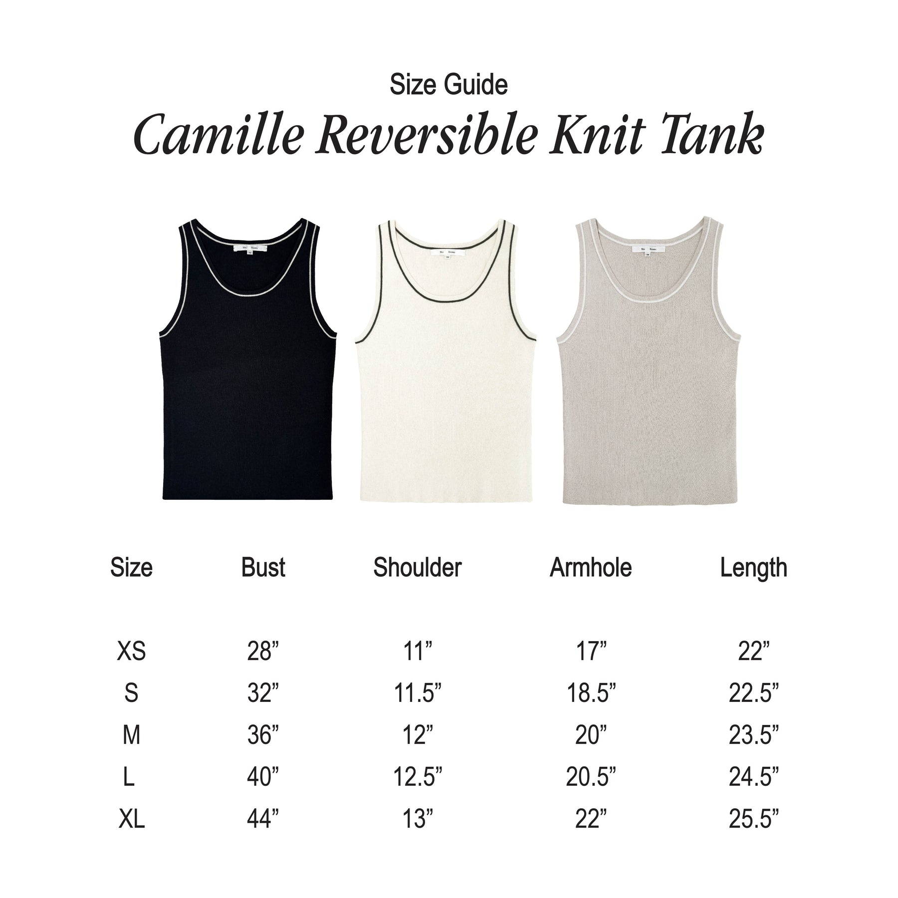 SHE KNOWS - Camille Reversible Knit Tank