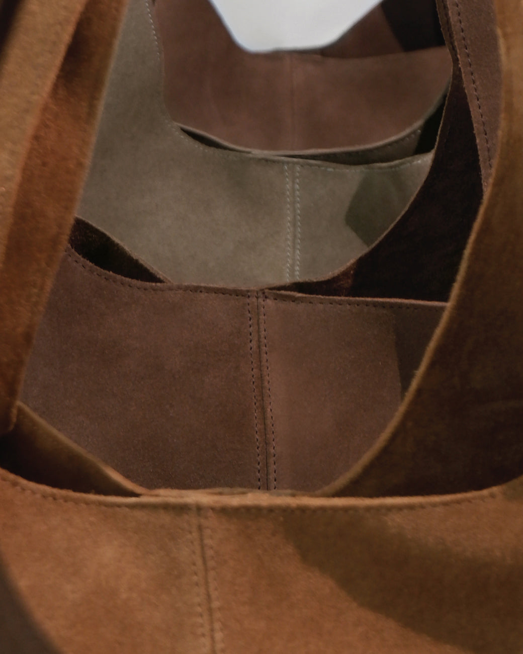 【DE MERIEL】KATE TOTE BAG SUEDE CHESTNUT Suede Series