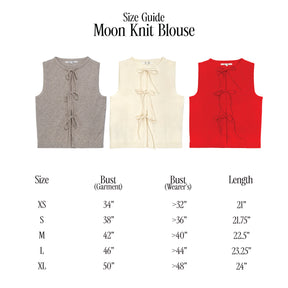 SHE KNOWS - Moon Knit Blouse