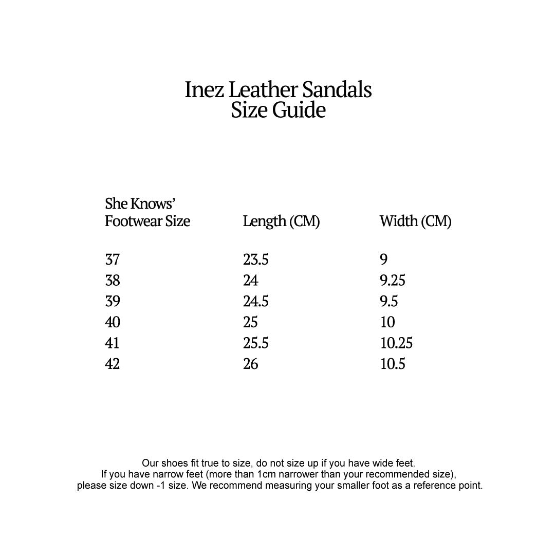 She Knows - Inez Leather Sandals