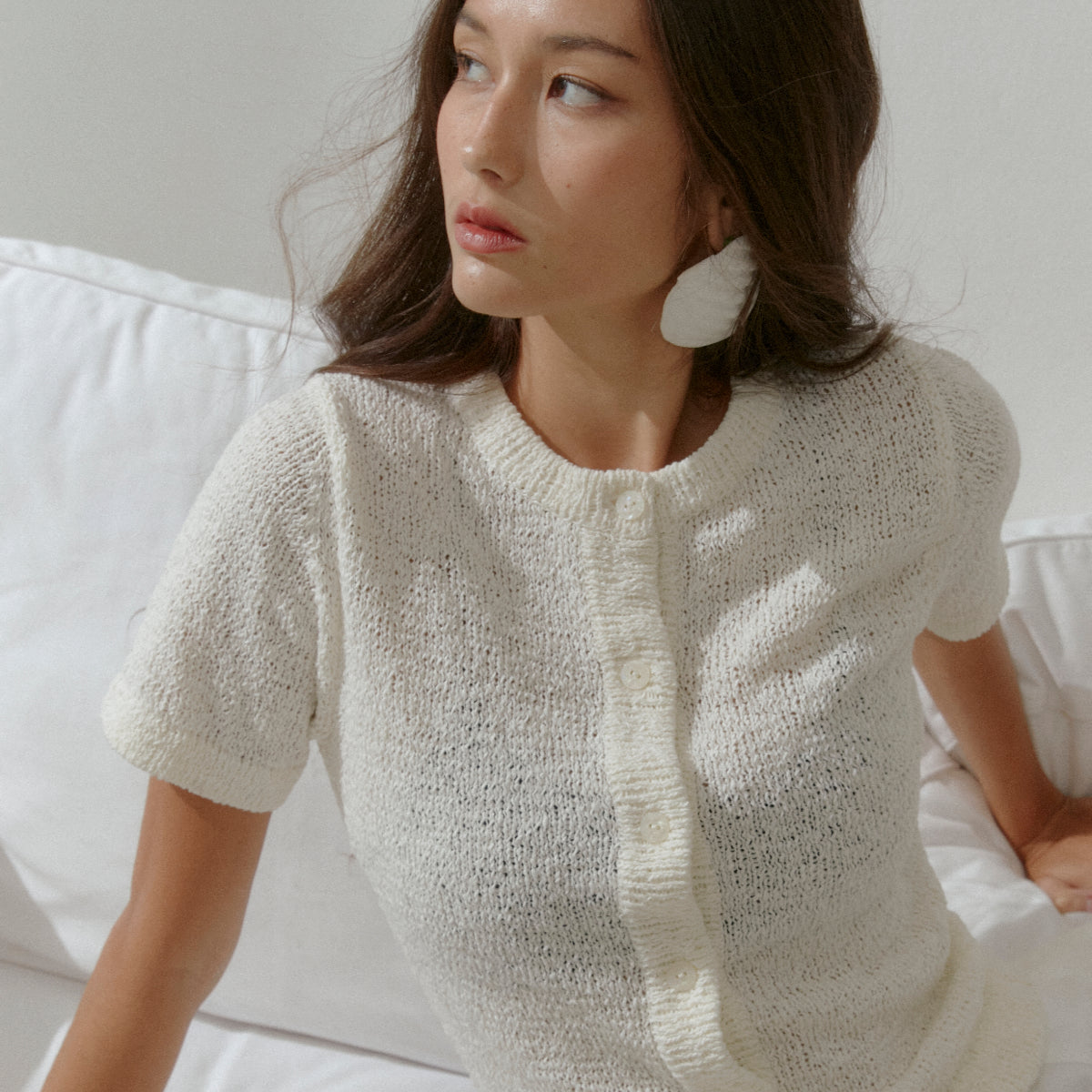 SHE KNOWS - Soleil Knit Blouse