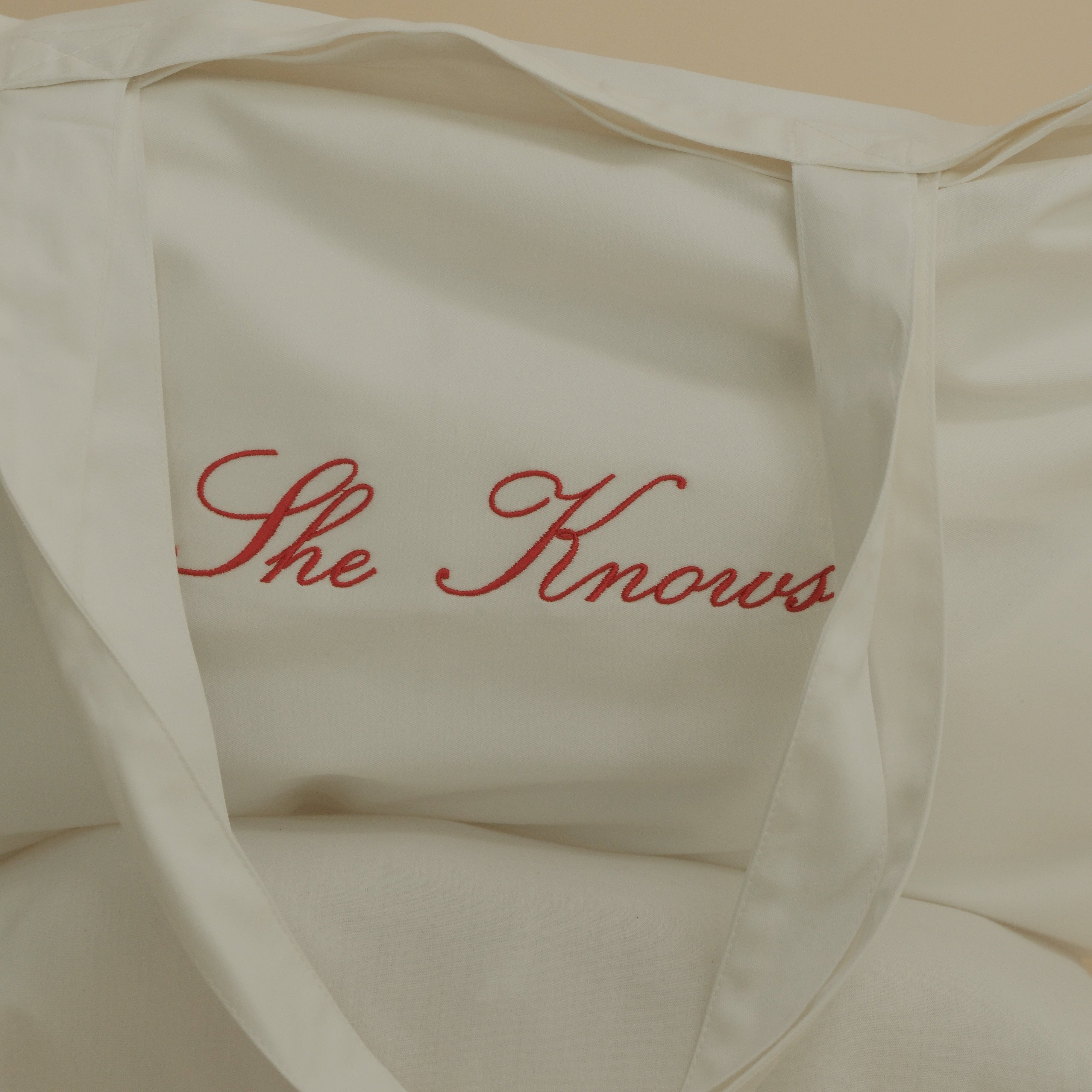 She Knows - Pillow Tote Bag