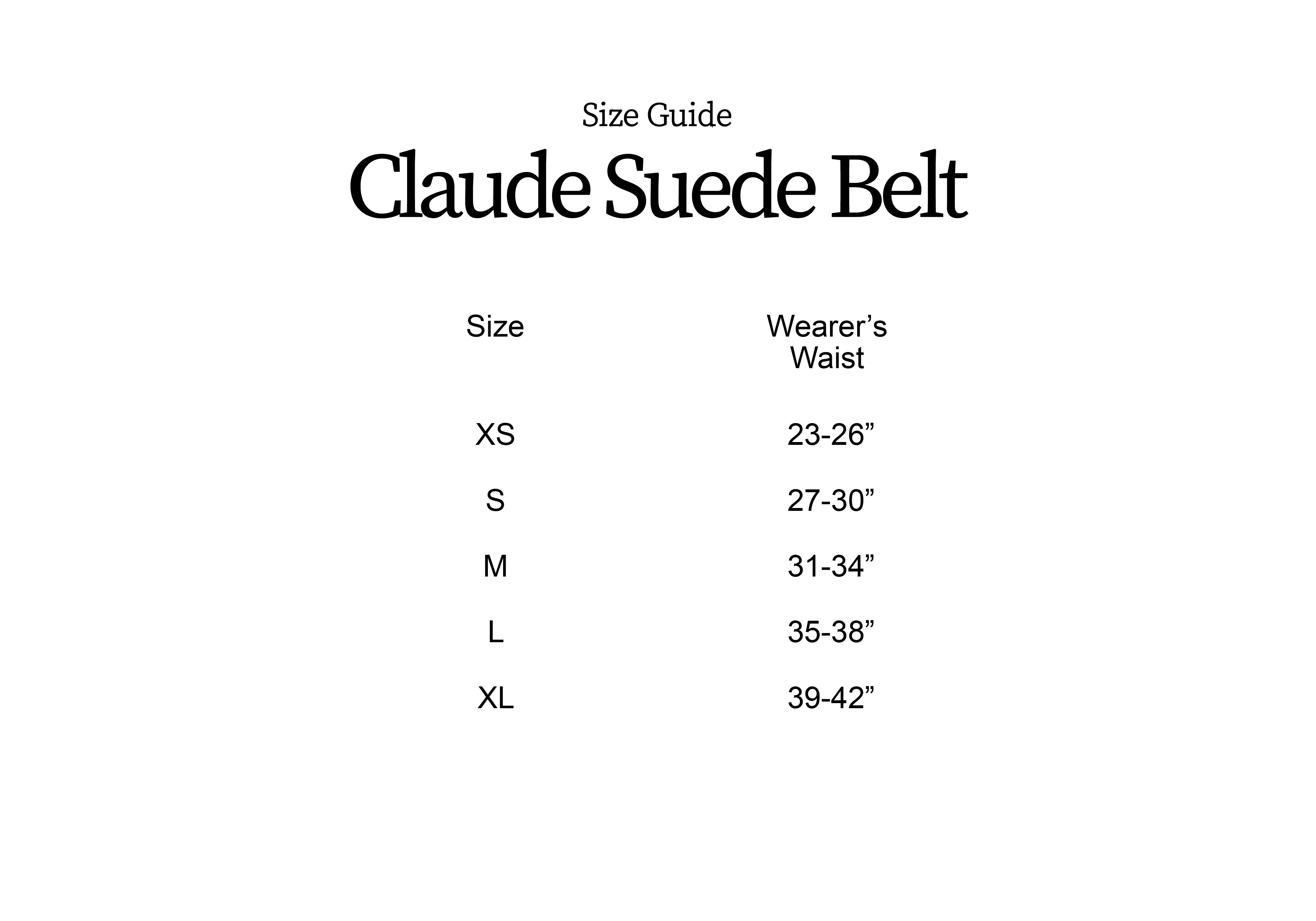SHE KNOWS - Claude Suede Belt