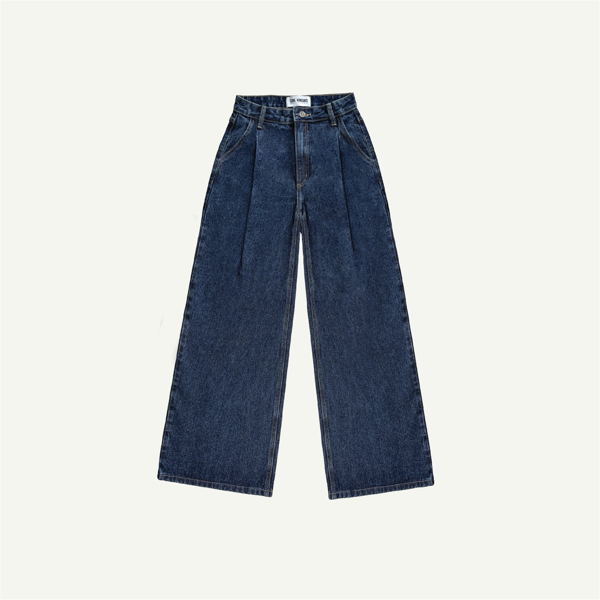 SHE KNOWS - [Defective] Boyfriend Pleated Real Good Jeans