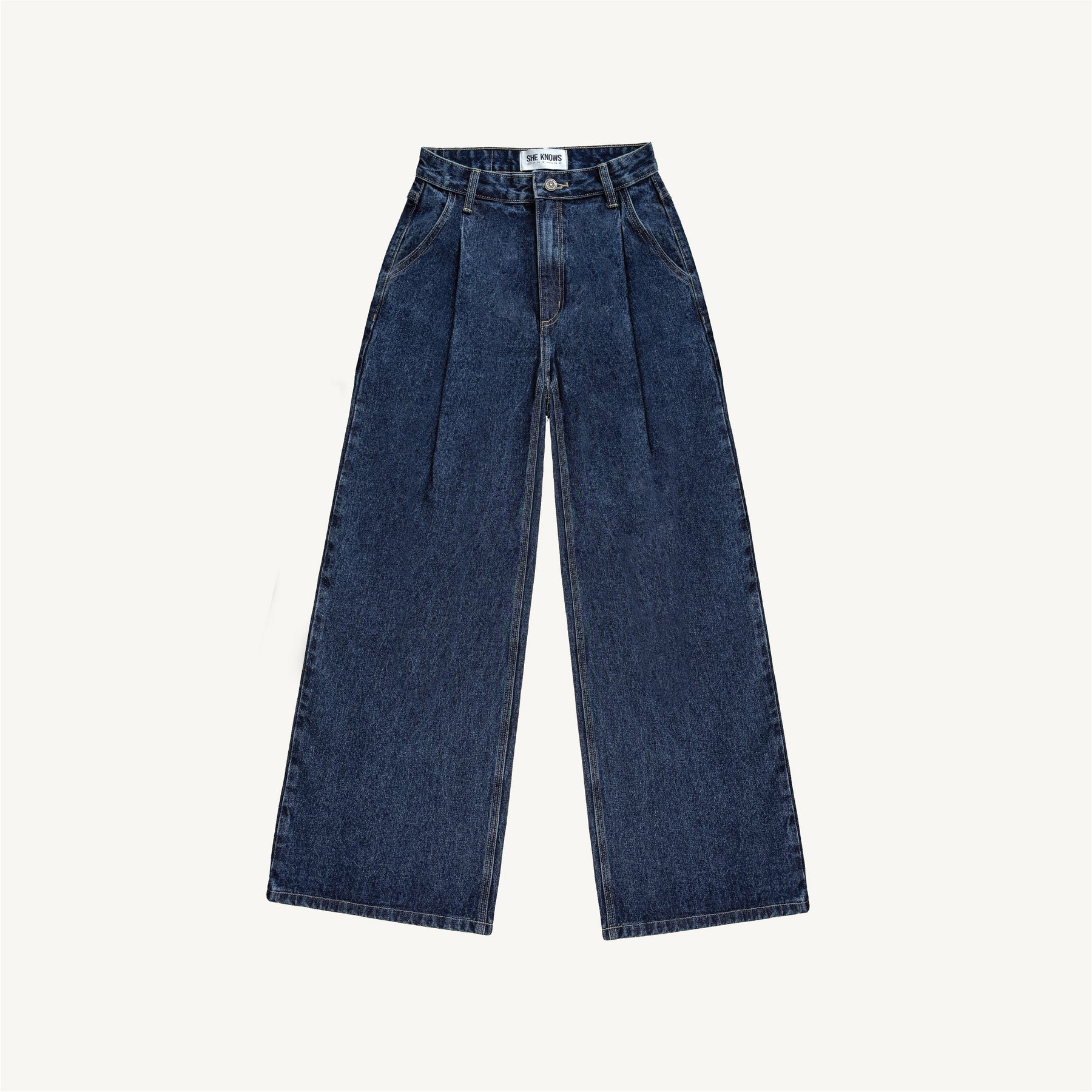 SHE KNOWS - Boyfriend Pleated Real Good Jeans